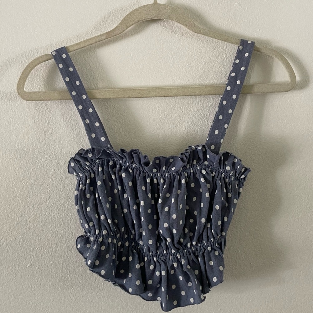 Urban Outfitters polka dot crop top